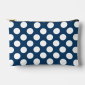 Blue Polka Dots, Polka Dot Pattern, Dots Zubehörtasche (Vorderseite)