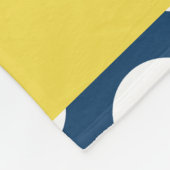 Blue Polka Dots, Polka Dot Pattern, Ihr Name Fleecedecke (Ecke)