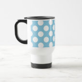 Blue Polka Dots, Polka Dot Pattern, Ihr Name Reisebecher (Links)