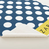 Blue Polka Dots, Polka Dot Pattern, Ihr Name Sherpadecke (3/4)