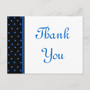 Blue Polka Dots Postkarte