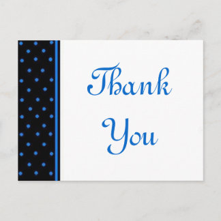 Blue Polka Dots Postkarte