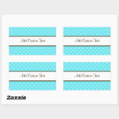 Blue Polka Dots Rechteckiger Aufkleber (Blatt)