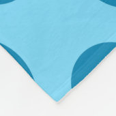 Blue Polka Dots - Seamless Pattern Throw Pillow Fleecedecke (Ecke)