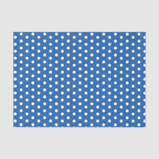 Blue Polka Dots Seidenpapier (Vorderseite)
