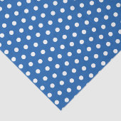 Blue Polka Dots Seidenpapier (Ausschnitt)