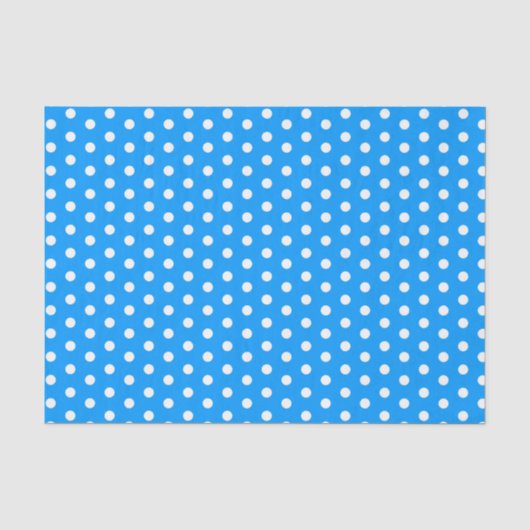 Blue Polka Dots Seidenpapier (Vorderseite)