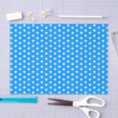Blue Polka Dots Seidenpapier (Handwerk)