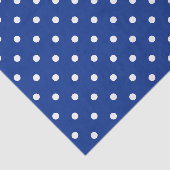 Blue Polka Dots Tissue Paper Seidenpapier (Ausschnitt)