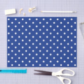 Blue Polka Dots Tissue Paper Seidenpapier (Handwerk)