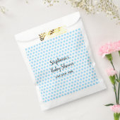 Blue Polka Dots White Baby Shower Boys Girls Niedl Geschenktütchen (Versiegelt)