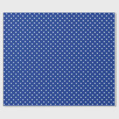 Blue Polka Dots Wrapping Paper Geschenkpapier (Flach)