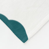 Blue polkadot orange pastel monogram man letter pa fleecedecke (Ecke)