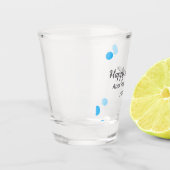 Blue polkadots happy new year add name messasimple schnapsglas (Links)