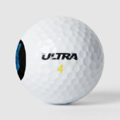 Blue Poly Wolf Head Golfball (Logo)