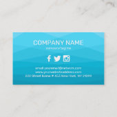 Blue Polygonal Background Visitenkarte (Rückseite)