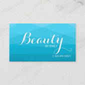 Blue Polygonal Background Visitenkarte (Vorderseite)