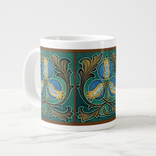 Blue Pomegranate Majolica Jumbo-Tasse