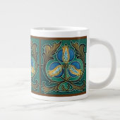 Blue Pomegranate Majolica Jumbo-Tasse (Rechts)