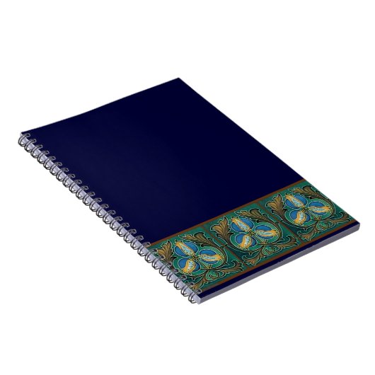 Blue Pomegranate Majolica Notizblock (Rechte Seite)