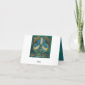 Blue Pomegranite Custom Danke Cards (Rückseite)