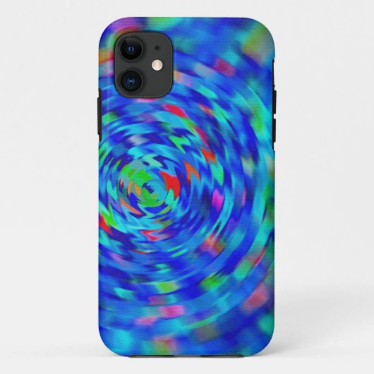 Blue Pond Ripple Case-Mate iPhone Hülle (Rückseite)