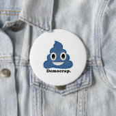 Blue Poo Democrap - Button (Beispiel)