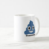 Blue Poo Democrap - Kaffeetasse (VorderseiteRechts)
