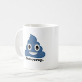 Blue Poo Democrap - Kaffeetasse (Vorderseite Links)