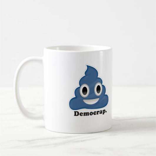 Blue Poo Democrap - Kaffeetasse (Links)