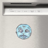 Blue POO HEAD-Magnet Magnet (In Situ (Geschirrspüler))