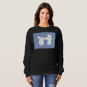 Blue Poodle Dog Tony Fernandes Sweatshirt (Vorne ganz)