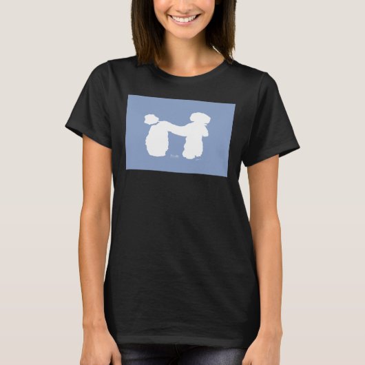 Blue Poodle Dog Tony Fernandes T-Shirt (Vorderseite)