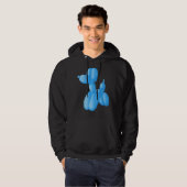 Blue Poodle Hoodie (Vorne ganz)
