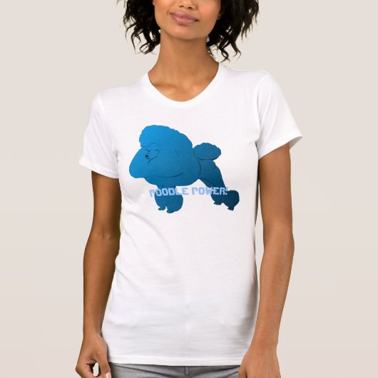 Blue Poodle Shirt (Vorderseite)