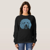Blue Poodle Sweatshirt (Vorne ganz)