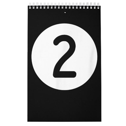 Blue Pool Ball Nummer zwei Billard Snooker Kalender (Titelbild)