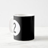Blue Pool Ll Nummer zwei Billard Snooker Billard Kaffeetasse (Vorderseite Links)
