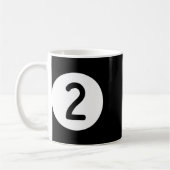 Blue Pool Ll Nummer zwei Billard Snooker Billard Kaffeetasse (Links)