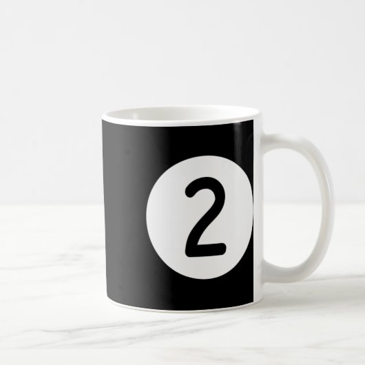 Blue Pool Ll Nummer zwei Billard Snooker Billard Kaffeetasse (Rechts)