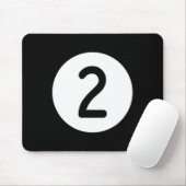 Blue Pool Ll Nummer zwei Billard Snooker Billard Mousepad (Mit Mouse)