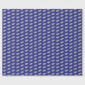 Blue Pool Party Beach Birthday Shari Geschenkpapier (Flach)