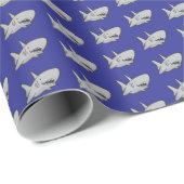 Blue Pool Party Beach Birthday Shari Geschenkpapier (Rolleneckpunkt)