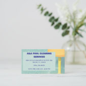 Blue Pool-Wartung Visitenkarte (Stehend Vorderseite)