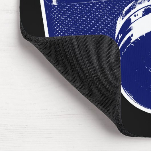 Blue Pop Art Camera Mousepad (Ecke)