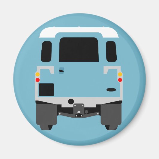 Blue Pop art Classic MK3 Land Rover Magnet (Vorne)