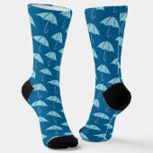 Blue Pop Art Dachterrasse Socken (Gewinkelt)