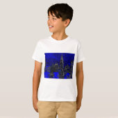 Blue Pop Art New York City T-Shirt (Vorne ganz)