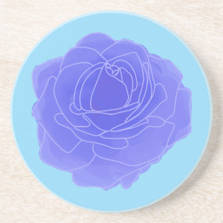 Blue Pop Art Rose Getränkeuntersetzer