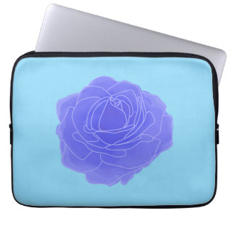 Blue Pop Art Rose Laptopschutzhülle